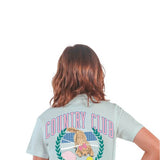 Simply Southern Girls Shirts Youth Club T-Shirt for Women in Blue