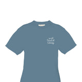 Youth Simply Southern Girls Youth Knit Flag T-Shirt for Girls in Blue