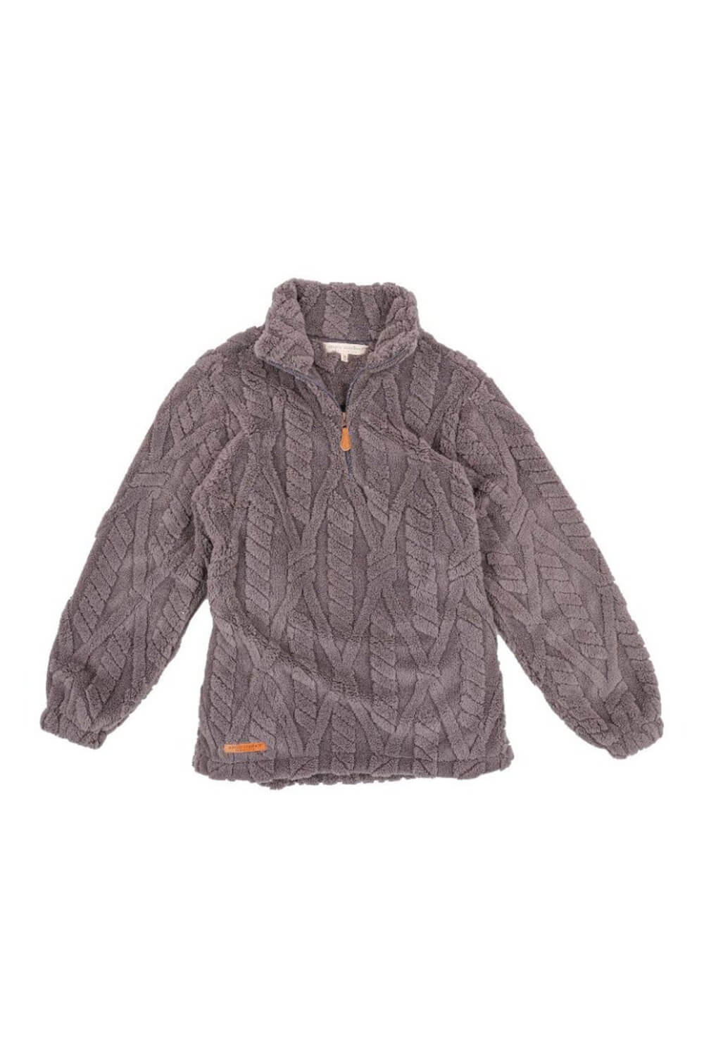 Simply Southern Youth Kate 1 4 Zip Pullover for Girls in Pavement Grey Glik s