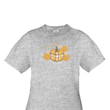 Womens Simply Southern Plus Size Hey Fall Pumpkin T-Shirt for Women in Heather Grey