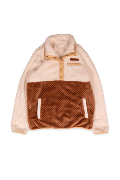 Simply Southern Simply Soft Pullover for Girls in Umber Brown