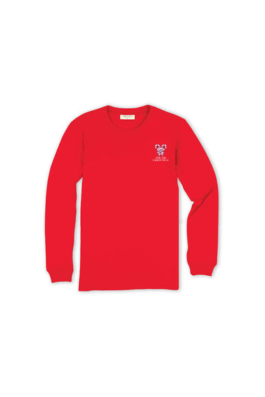 Simply Southern Youth Tree Long Sleeve T-Shirt for Girls in Red