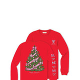 Simply Southern Youth Tree Long Sleeve T-Shirt for Girls in Red