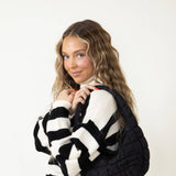 Small Quilted Puffer Bag for Women in Black