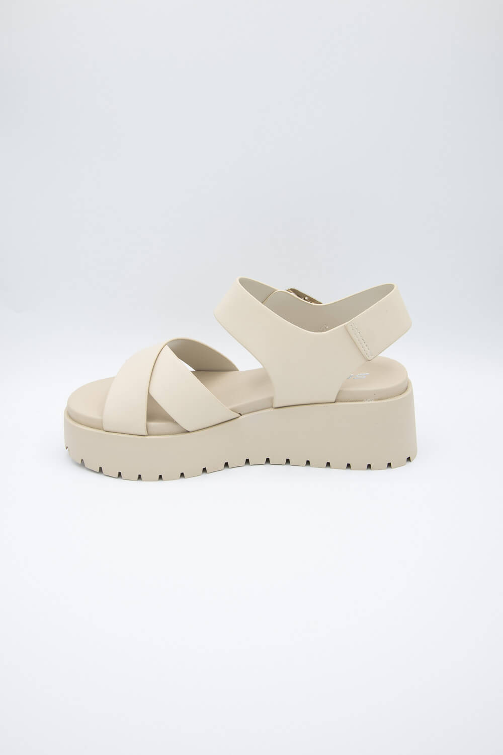 Soda white top platform sandals