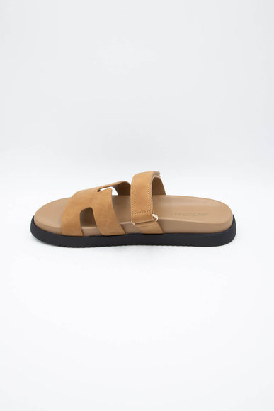 Soda Shoes Bianca Slide Sandals for Women in Brown