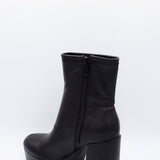 Soda Shoes Assign Platform Booties for Women in Black