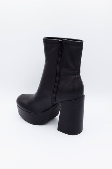Soda Shoes Assign Platform Booties for Women in Black