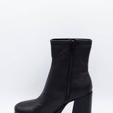 Soda Shoes Assign Platform Booties for Women in Black