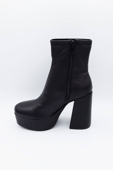 Soda Shoes Assign Platform Booties for Women in Black