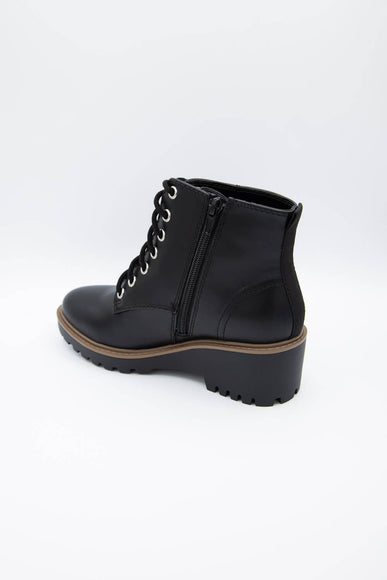 Soda Shoes Hungry Lace Wedge Booties for Women in Black