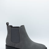 Soda Hopper Chelsea Lug Booties for Women in Grey