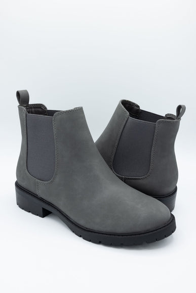 Soda Hopper Chelsea Lug Booties for Women in Grey