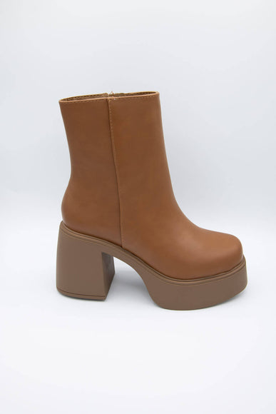 Soda Shoes Oarsman Platform Booties for Women in Brown