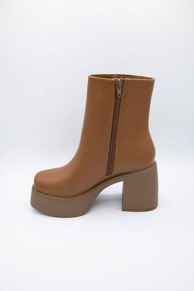 Soda Shoes Oarsman Platform Booties for Women in Brown