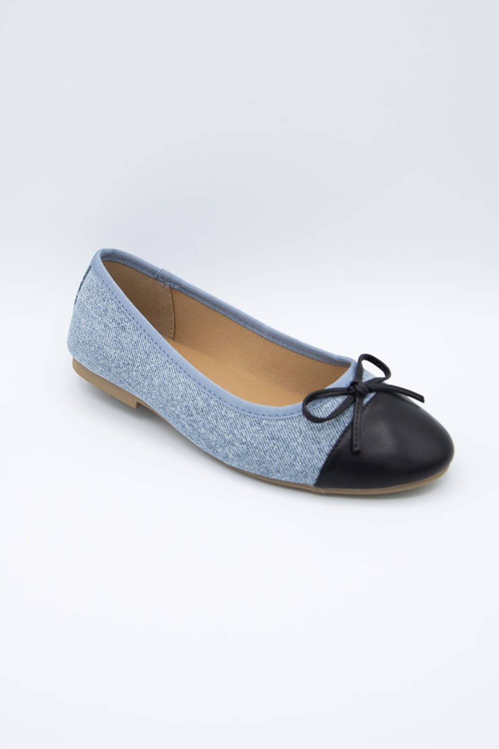 Black Polka-Dot Bow-Tie Ballerina Flats - CHARLES & KEITH