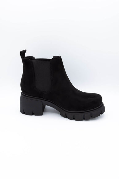 Soda Shoes Poppy Lug Booties for Women in Black