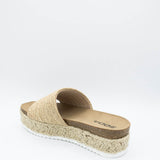 Soda Process Raffia Platform Sandals for Women in Beige | PROCESS-S DK ...