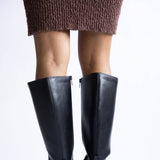Soda Vintage Tall Boots for Women in Blac