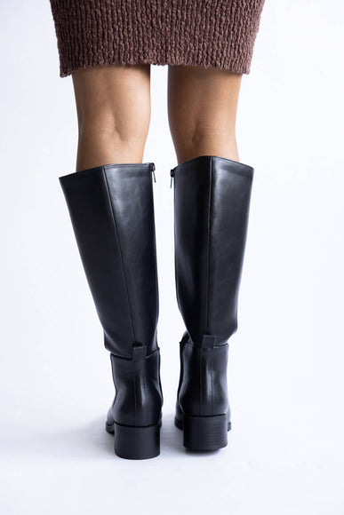Soda Vintage Tall Boots for Women in Blac