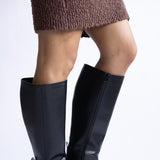 Soda Vintage Tall Boots for Women in Blac