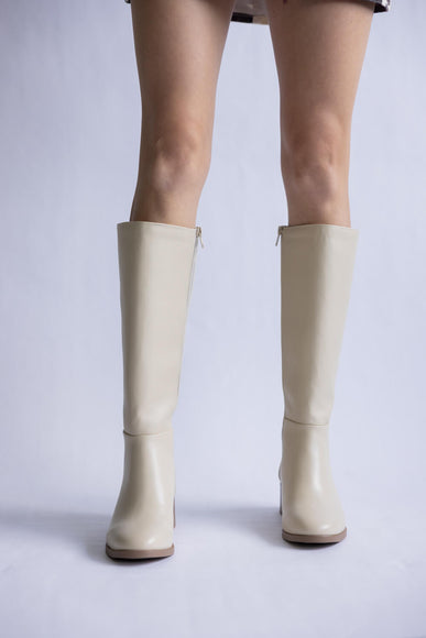 Soda Vintage Tall Boots for Women in Bone 