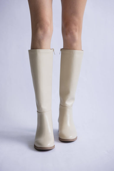 Soda Vintage Tall Boots for Women in Bone 