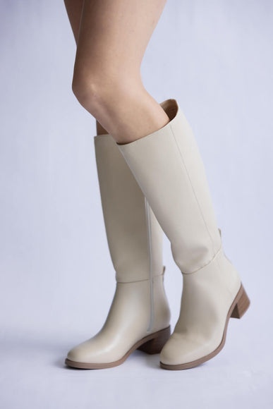 Soda Vintage Tall Boots for Women in Bone 