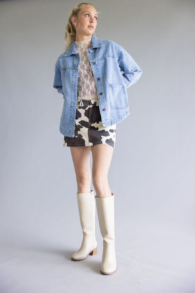 Soda Vintage Tall Boots for Women in Bone 