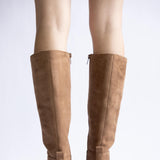 Soda Vintage Tall Boots for Women in Tan