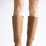 Soda Vintage Tall Boots for Women in Tan