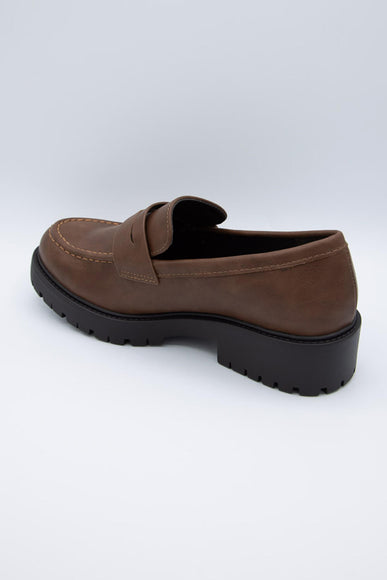 Soda Shoes Hender Lug Loafers for Women in Cognac