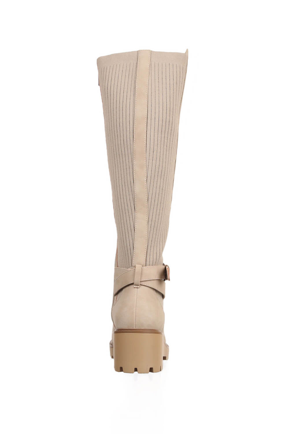 Soda Zone Knee High Boots for Women in Beige ZONE S BEIGE Glik s
