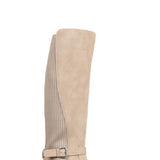 Soda Shoes Zone Knee High Boots for Women in Beige