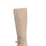 Soda Shoes Zone Knee High Boots for Women in Beige