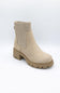Soda Shoes Zordy Lug Booties for Women in Light Brown