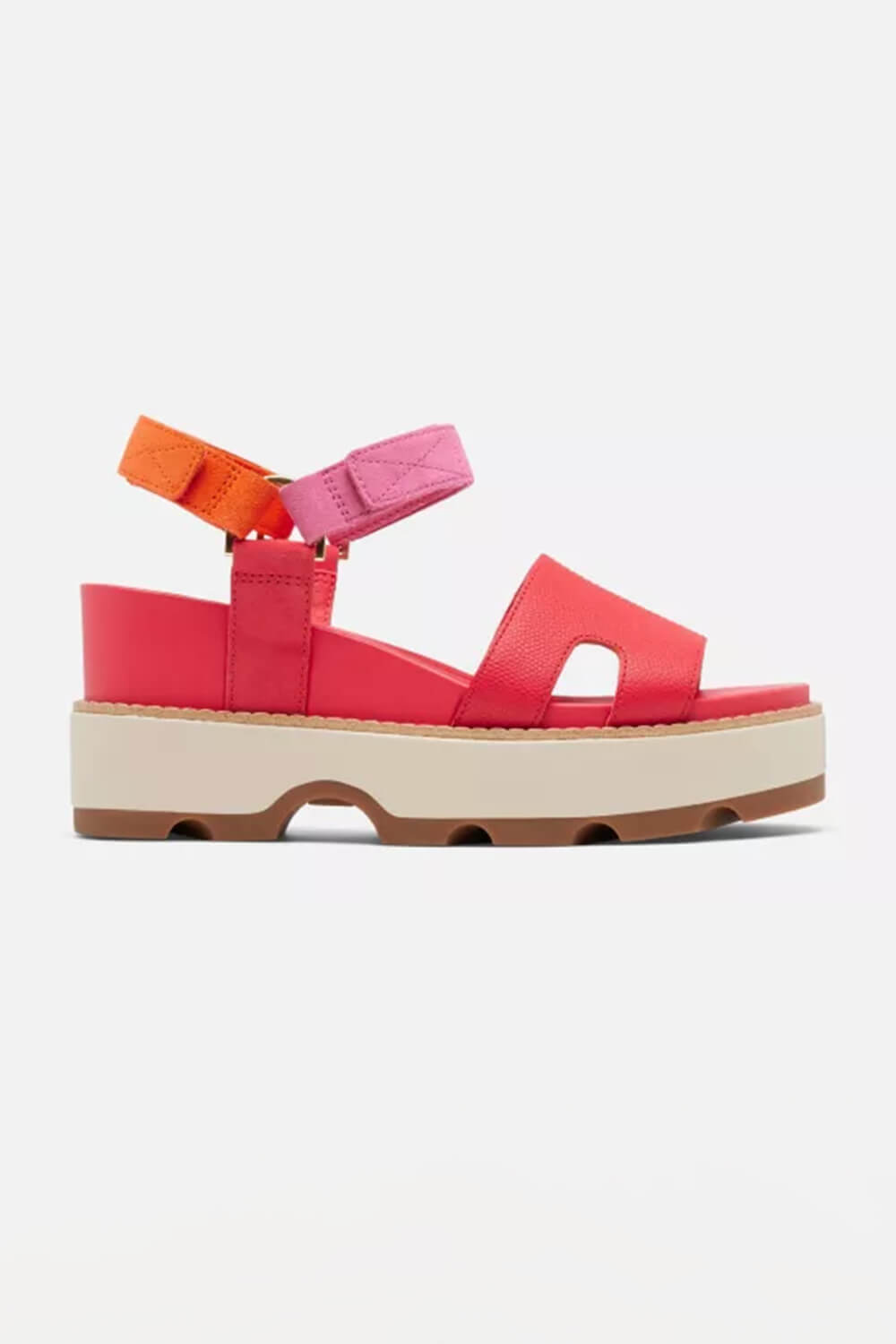 Red sorel sandals sales