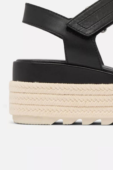 Sorel Cameron Flatform Wedge Sandals for Women in Black