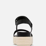 Sorel Cameron Flatform Wedge Sandals for Women in Black