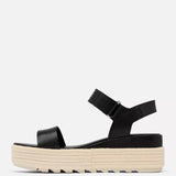 Sorel Cameron Flatform Wedge Sandals for Women in Black