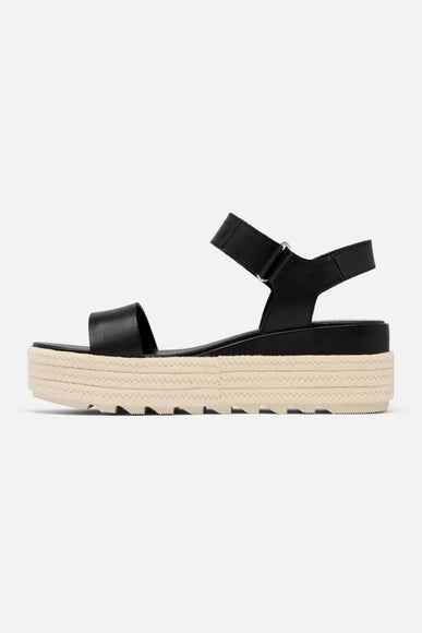 Sorel Cameron Flatform Wedge Sandals for Women in Black