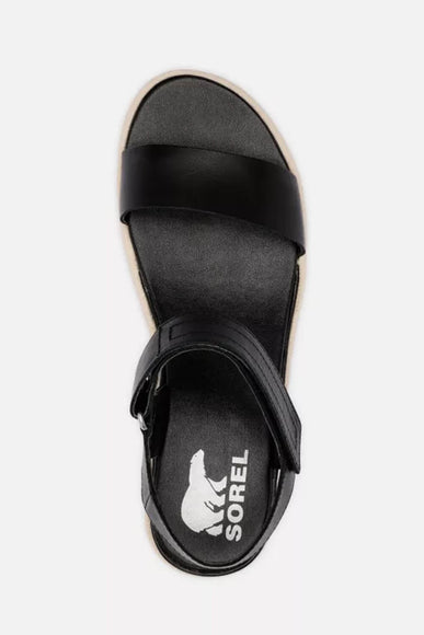 Sorel Cameron Flatform Wedge Sandals for Women in Black