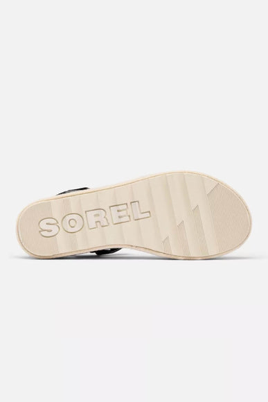 Sorel Cameron Flatform Wedge Sandals for Women in Black