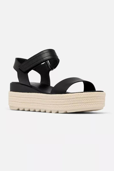 Sorel Cameron Flatform Wedge Sandals for Women in Black