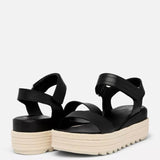 Sorel Cameron Flatform Wedge Sandals for Women in Black