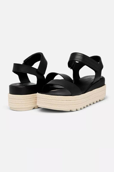 Sorel Cameron Flatform Wedge Sandals for Women in Black