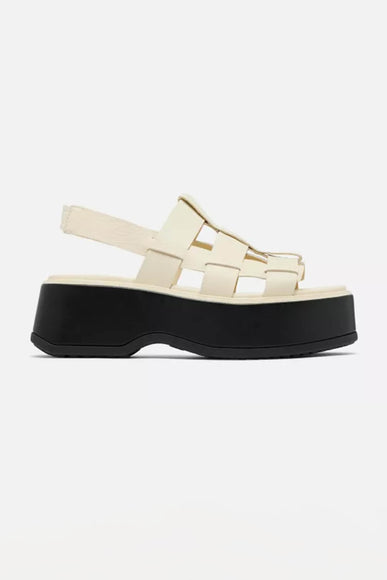 Sorel Dayspring Slingback Sandals for Women in White/Black