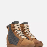 Sorel Evie II NW Lace Velvet Booties for Women in Brown