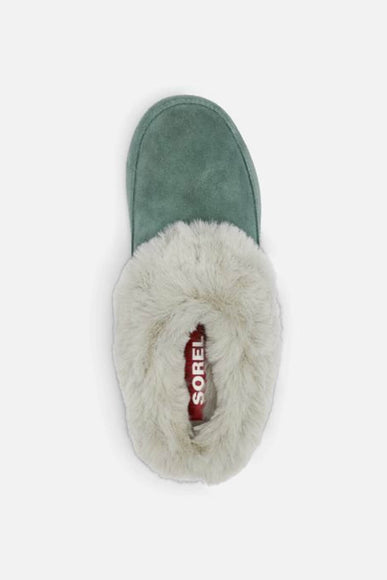 Sorel Go-Coffee Run Slippers for Women in Green