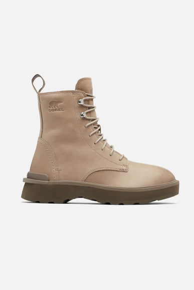 Sorel Hi-Line Heel Lace Booties for Women in Taupe